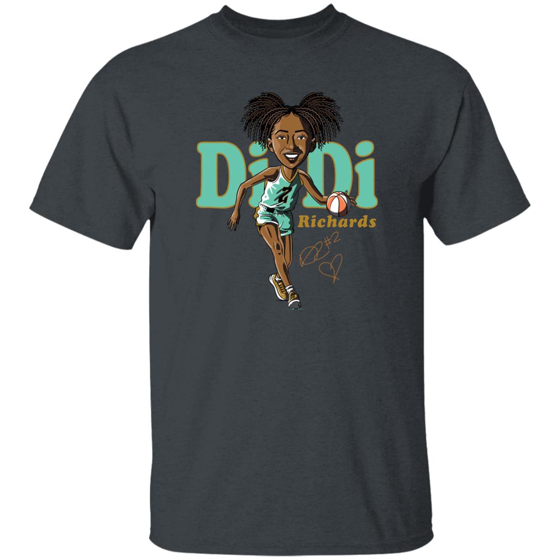 Didi Richards Cartoon Shirt Bluechipteam Merch Didi Richards Shirt New York Liberty Didi Richards Cartoon Shirt Bluechipteam Merch Didi Richards Shirt New York Liberty