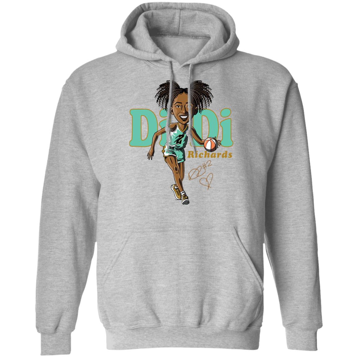 Didi Richards Cartoon Shirt Bluechipteam Merch Didi Richards Shirt New York Liberty Didi Richards Cartoon Shirt Bluechipteam Merch Didi Richards Shirt New York Liberty