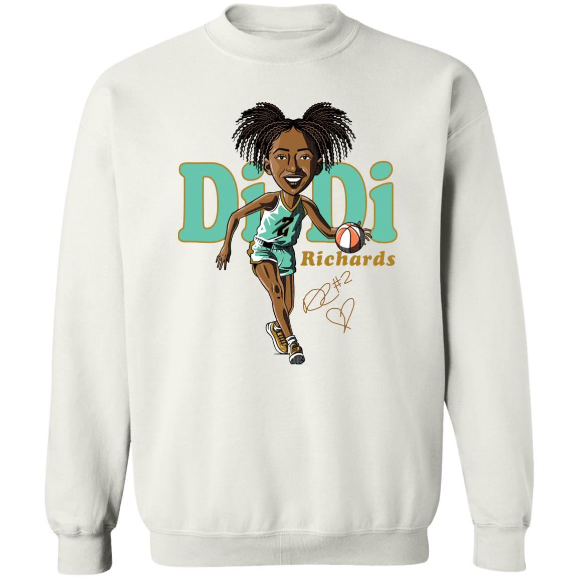 Didi Richards Cartoon Shirt Bluechipteam Merch Didi Richards Shirt New York Liberty Didi Richards Cartoon Shirt Bluechipteam Merch Didi Richards Shirt New York Liberty
