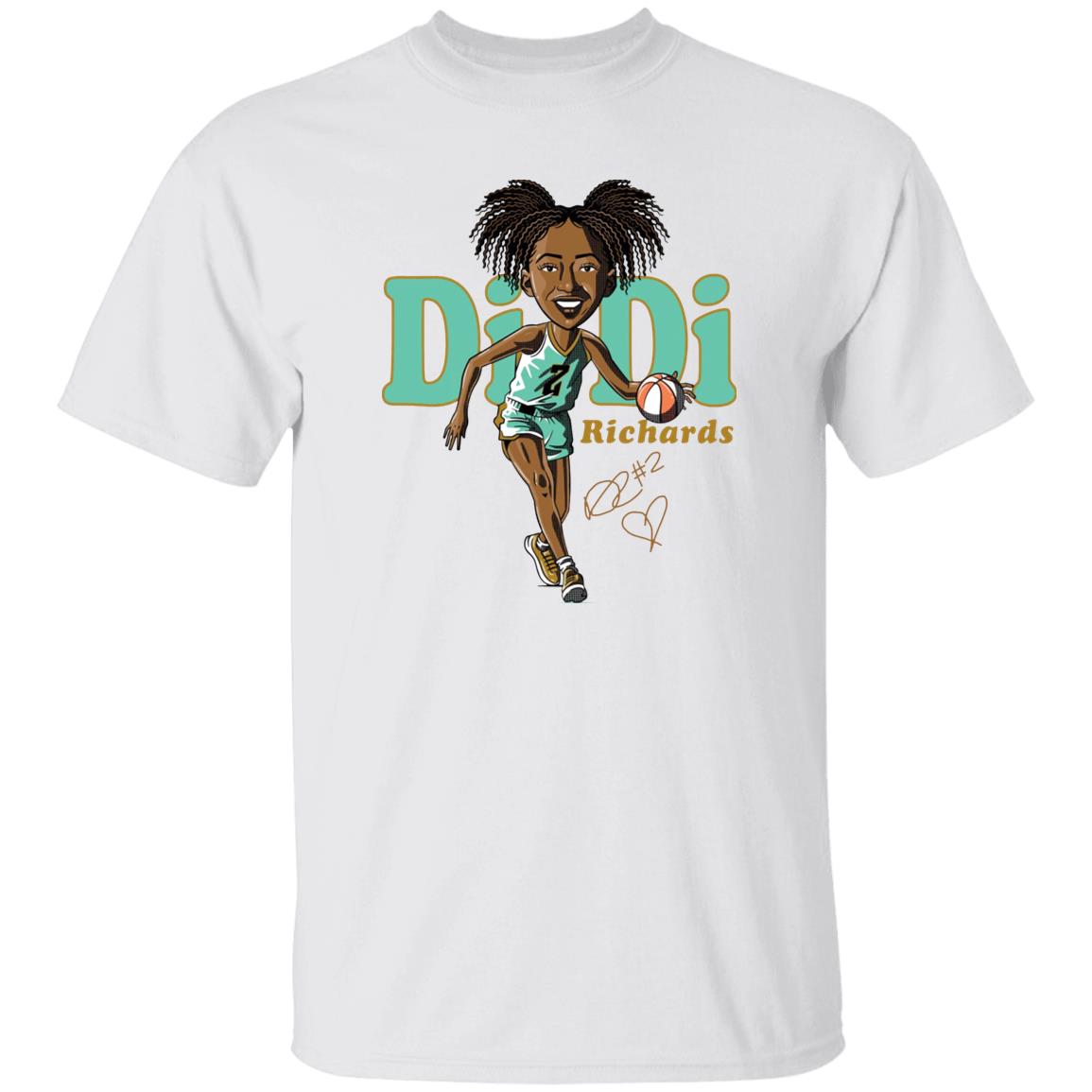 Didi Richards Cartoon Shirt Bluechipteam Merch Didi Richards Shirt New York Liberty Didi Richards Cartoon Shirt Bluechipteam Merch Didi Richards Shirt New York Liberty